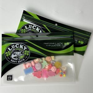 Resealable Plastic Fishing Bait Packaging <b>Bag</b> Custom Printing Fish Lure 3 Side <b>Seal</b> Zipper Pouch - Product Image 1