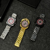 Montre à quartz pour homme en gros, design de roulette de casino, cadran en alliage, étanche, style décontracté et professionnel