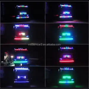 1 세트 240cm 24v LED 트럭 택시 led 빛 그물 빛 낮 실행 빛 트럭 액세서리 헤드 라이트 다채로운 수정