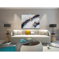 Peinture murale abstraite originale Yihui Arts Fujian, toile faite à la main, impression huile/acrylique, imperméable, écologique, vente en gros
