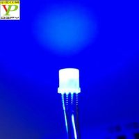 Diodes LED RGB à tête plate de 5 mm de haute qualité, fabriquées en Chine, avec lentille diffuse laiteuse, lentille transparente, anode commune, cathode commune