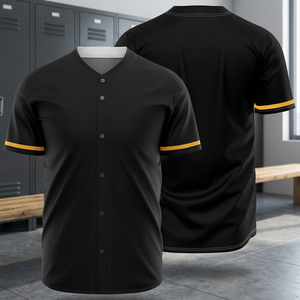 Maillot de baseball personnalisé par sublimation |   Impression du numéro et du nom de l'équipe |   Vêtements de sport respirants à séchage rapide, col en V - Product Image 4