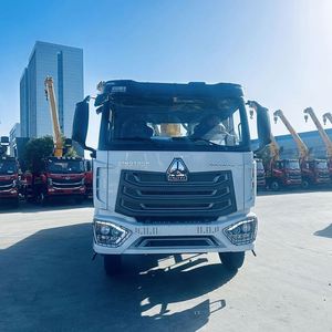 รถบรรทุกติดเครน Sinotruk 4*2 แบบพิเศษ, เครนบูมตรง 8 ตัน, รถขนส่งยกของหนักระยะทางสั้น - Product Image 3