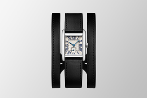 Montre habillée pour femme à cadran carré avec aiguilles bleues et petit cadran des secondes pour le bureau et les occasions décontractées Longinesing - Product Image 5
