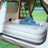 Matelas Gonflable Extérieur Portable Air Matelas épaissi Flocage Lit Camping Ménage Matelas Gonflables Air Sofa