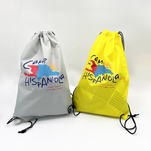 Wholesale Mix Colors Custom Polyester Nylon Polyester Drawstring Bag Hiking Sport Gym Yoga Drawstring Backpack