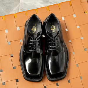 Chaussures Derby Professionnelles Respirantes Antidérapantes pour Hommes – Chaussures Habillées de Haute Qualité à Bout Pointu avec Lacets et Tige en Cuir Véritable - Product Image 4