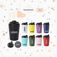 Boîte cadeau avec logo personnalisé, design classique, mug sport isotherme réutilisable en acier inoxydable à double paroi, isolation thermique de 6 à 12 heures