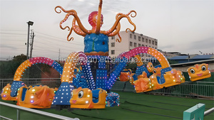 Manège de parc d'attractions à thème, attraction de fête foraine, grand manège rotatif en forme de <span class=keywords><strong>pieuvre</strong></span>, manège de carnaval, intérieur/extérieur, LED multicolores - Product Image 6