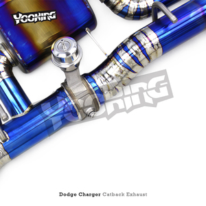 Sistema de <span class=keywords><strong>Escape</strong></span> Catback OEM para Dodge Charger V6 3.6L 2016-2023, <span class=keywords><strong>Escape</strong></span> al Vacío, Silenciador de Titanio, Puntas Azules Quemadas Cuádruples - Product Image 5