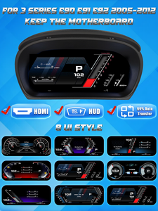 LCD Digitales Kombiinstrument für BMW 3er Serie E90 E91 E92 Baujahre 2005-2012 Tachometer Virtuelles Cockpit Instrumententafel Armaturenbrett Auto - Product Image 6
