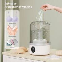 Lave-linge sans fil portable mini pour sous-vêtements, machine à laver automatique rechargeable en forme de tasse pour voyage, maison, dortoir