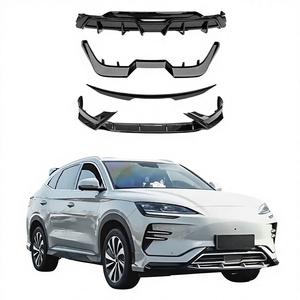 Kit carrosserie ABS plastique noir complet : aileron arrière, lèvre de spoiler, pare-chocs avant finition polie, installation facile pour BYD <span class=keywords><strong>Song</strong></span> - Product Image 1