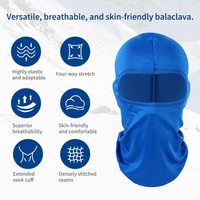 Masque cagoule tactique anti-UV pour moto, VTT, motocross, randonnée, avec protection solaire et monture PC