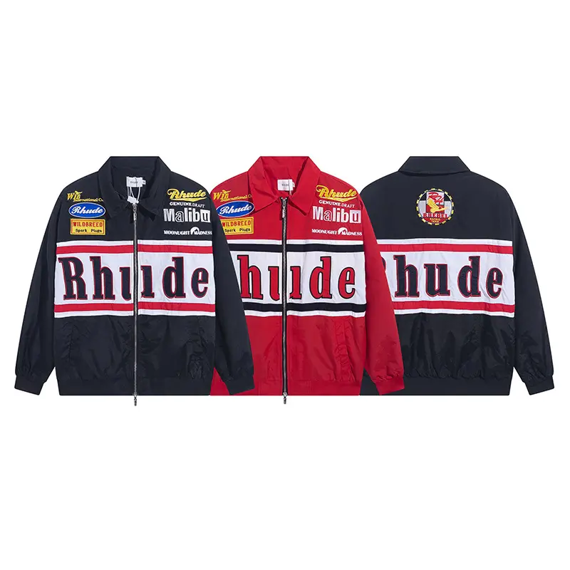 DUOLLB personalizado de alta calidad cortavientos impermeable ciclismo chaqueta impresión bordado chaqueta de carreras