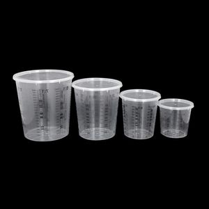 Tasses de mélange de peinture PP revêtement en plastique jetable mélange tasse de mesure pour animaux de compagnie tasses de mélange de peinture transparentes - Product Image 4