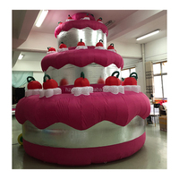 Modèle de gâteau d'anniversaire gonflable géant, pour la décoration de fête