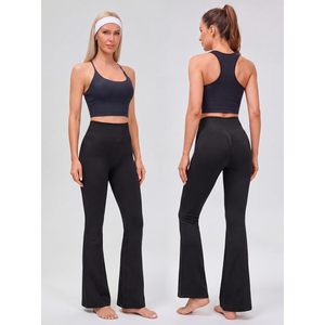 FOXA Womens High Waist <b>Flare</b> <b>Leggings</b> No Front Seam Tummy Control Butt Lift Yoga Pants Workout Casual - Product Image 3