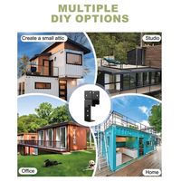 Supports de treillis en acier pour conteneurs maritimes 20ft 40ft, supports de treillis extérieurs pour conteneurs, pour maison conteneur DIY, bureau, bar extérieur