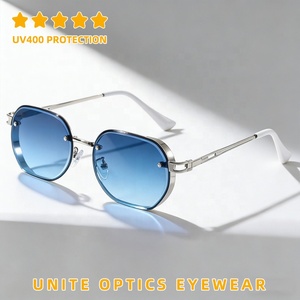 Novedades 2026, Gafas <span class=keywords><strong>de</strong></span> Sol <span class=keywords><strong>de</strong></span> Moda, Venta al por Mayor, Logotipo Personalizado, Montura Metálica Retro Premium, <span class=keywords><strong>Lentes</strong></span> Degradadas para Hombre y Mujer - Product Image 2