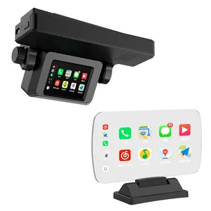 H10 HUD Display Universal Head-up GPS OBD CarPlay sem fio Navegação Automática e TPMS HD Smartphone Tela de Projeção
