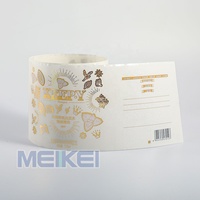 Impression personnalisée étanche brillant feuille d'or timbre soins de la peau bouteille cosmétique étiquettes transparentes autocollant d'étiquette transparente pour animaux de compagnie