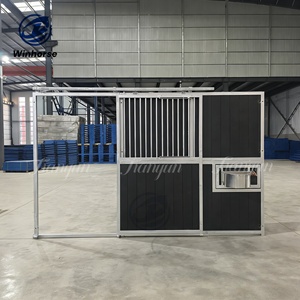 Box per <span class=keywords><strong>Cavalli</strong></span> da 12 Piedi con Porta Scorrevole, Elegante Contenitore Nero <span class=keywords><strong>in</strong></span> Bambù Massiccio per Stalle Equestri, Vendita Calda <span class=keywords><strong>in</strong></span> Olanda - Product Image 5