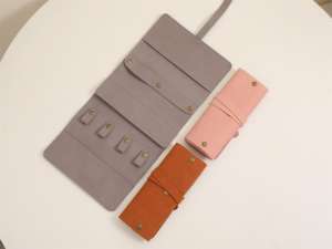 Estuche Enrollable de Microfibra Gruesa de Lujo para Guardar Joyas, para Aretes, Anillos, Collares y Colgantes, Portátil para Viajes - Product Image 5