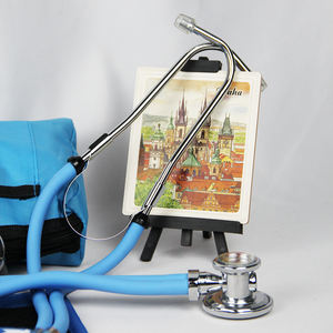 मेडिकल स्टेथोस्कोप स्टील कार्डियोलॉजी एस्टेटोस्कोपियो स्फिग्मोमैनोमीटर और क्लास III डुअल बेस्ट स्टेथोस्कोप किट बिक्री के लिए - Product Image 5