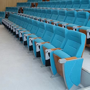 Proveedor de China, venta al por mayor, <span class=keywords><strong>silla</strong></span> de sala de teatro, sillas clásicas de auditorio de tela 3 en 1 con tablero de escritura - Product Image 2