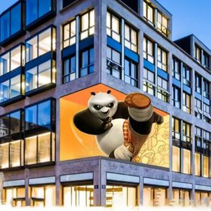 P10 3D 90-Grad-Ecke LED-gebogene Videowand im Freien 4K wasserdichtes Sonnenlicht Lesbare Werbung Billboard Digital Signage - Product Image 5