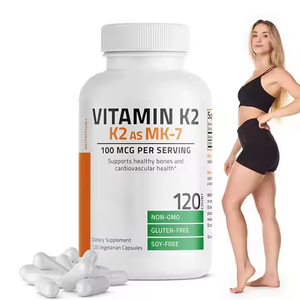 OEM ODM Vitamin K2 MK-7 Kapsülleri GDO'suz Glutensiz Formül Sağlıklı Kemikler ve Bağışıklık Sistemini Destekler - Product Image 3