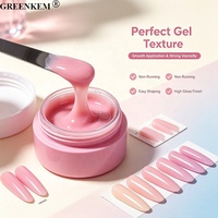 Gel de construction pour ongles 12 couleurs 30ml, texture crème soyeuse, sans TPO ni HEMA, gel de construction pastel OEM