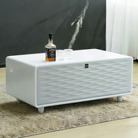Table basse intelligente Primst de style nouveau avec tiroirs réfrigérés, grande capacité de rangement, gain de place pour le salon