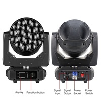 Projecteur à tête mobile 19 x 25W RGBW 4-en-1 avec zoom, DMX, effet Bee Eye LED