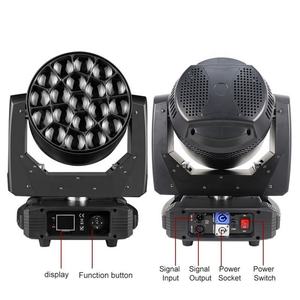 Luz Móvil de Cabeza con Zoom RGBW 4 en 1 de 19 x 25 W, Luz LED Móvil de Cabeza con Efecto Ojo de Abeja DMX - Product Image 3