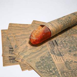 Papier de cuisson antiadhésif de qualité alimentaire, résistant à l'huile, avec impression de logo personnalisée, pour l'emballage de hamburgers et de rouleaux de poulet, pour la cuisson - Product Image 3