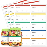Lot d'étiquettes amovibles et imperméables pour congélateur - Autocollants d'organisation pour cuisine et garde-manger