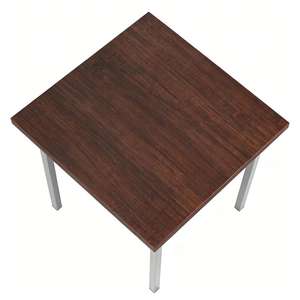 Vendita calda tavolino in legno con struttura in metallo rettangolare per interni esterni casa balcone mobili KC-7597ST-3530DBR - Product Image 5