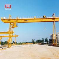 Grue portique à double poutre de type MG-U de marque WeiHua, célèbre, montée sur rail, avec char électrique