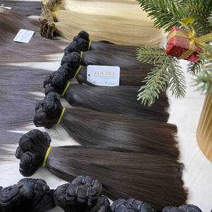 Extensiones de cabello de trama cruda al mejor precio Extensión de cabello humano natural de Vietnam alineada con cutícula virgen Popular dibujada Doble - Product Image 5