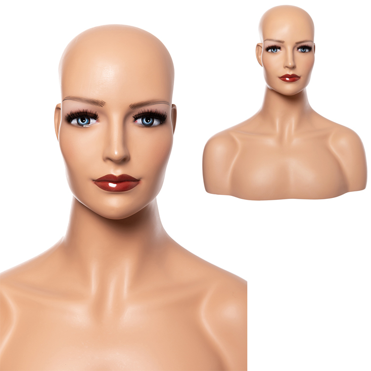 Happysnow Schaufensterpuppen-Kopf Aus Schaumstoff - Für Hüte & Perücken, 27 Cm Hoch, 53 Cm Kopfumfang