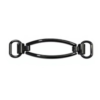 Boucle de chaussure pour homme en alliage de zinc noir écologique, fabrication directe d'usine, anneau en D personnalisé, moulage sous pression, accessoires de chaussures décoratifs durables