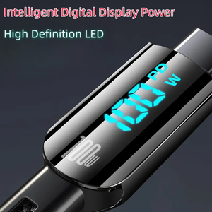 1,2 M 3.94FT <span class=keywords><strong>USB</strong></span> a Tipo-<span class=keywords><strong>C</strong></span> Cable de datos de carga con 100W Power Super Fast 66W Adaptador de carga para teléfonos móviles - Product Image 6