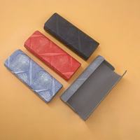 Étui à lunettes en cuir coloré personnalisé avec logo, pour lunettes de vue, lunettes de myopie, étui de rangement pour lunettes de soleil