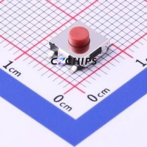 K2-1157SW-D4SW-04 Tactile Switch SMD Switch Single Pole Single Throw Round Button 2.5N Vertical Mount - Product Image 1