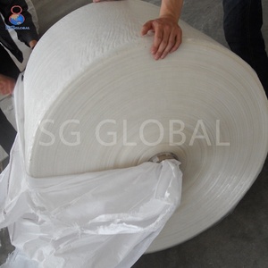 Grs CE Trung Quốc nhà máy bán buôn chiều rộng 48cm 107gsm Trắng hình ống tissu100 % Virgin PP polypropylene dệt vải trong cuộn cho túi - Product Image 5