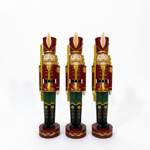 Estatua de Soldado Cascanueces de Resina de Tamaño Real, Figura Decorativa Navideña para Entrada de Centro Comercial, Decoración Festiva - Product Image 1