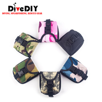 Pochette de plongée pour lest de 5 livres, multi-camouflage et couleur unie, sac de lest à fixation sur ceinture pour la plongée libre et la pêche sous-marine