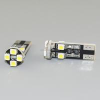 Pièces de véhicule, ampoule LED intérieure pour voiture blanche T10 8LED compatible Canbus sans erreur avec SMD 3528/1210 pour rénovation/mise à niveau
